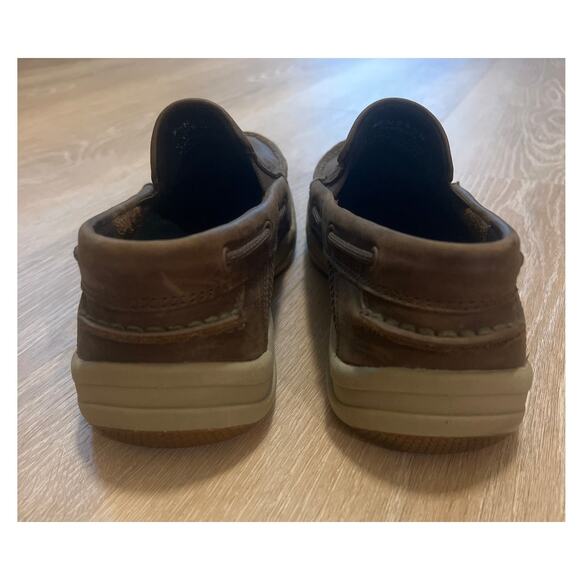 Men’s Sperry Topsider Size 9.5 Son-R Technology Brown Leather Loafers - Picture 4 of 7